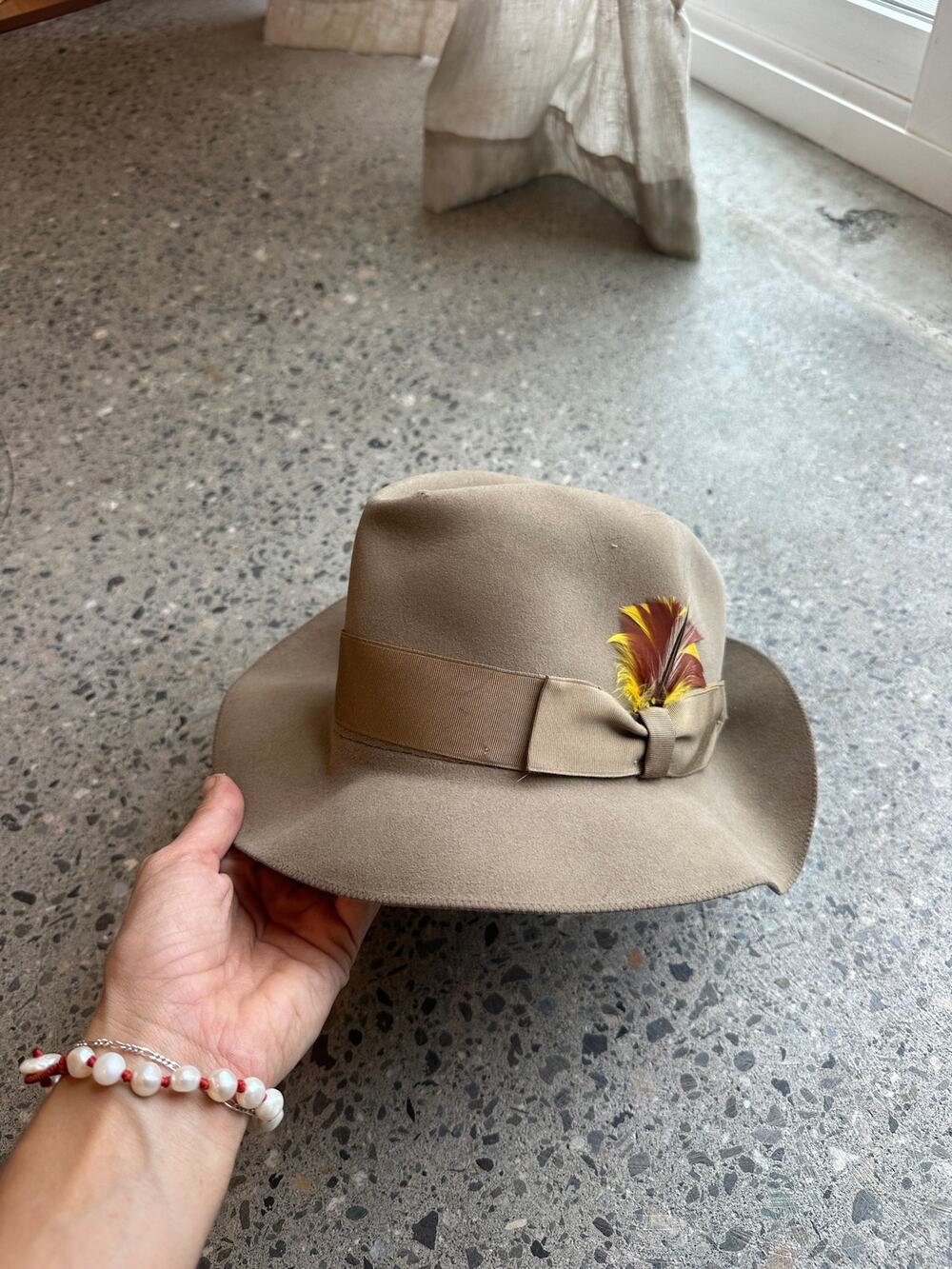Vintage Starke & Legum Genuine Leather 7 Felt Fedora